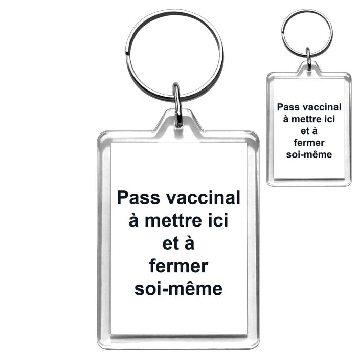 Porte Clés passe vaccinal FACILE