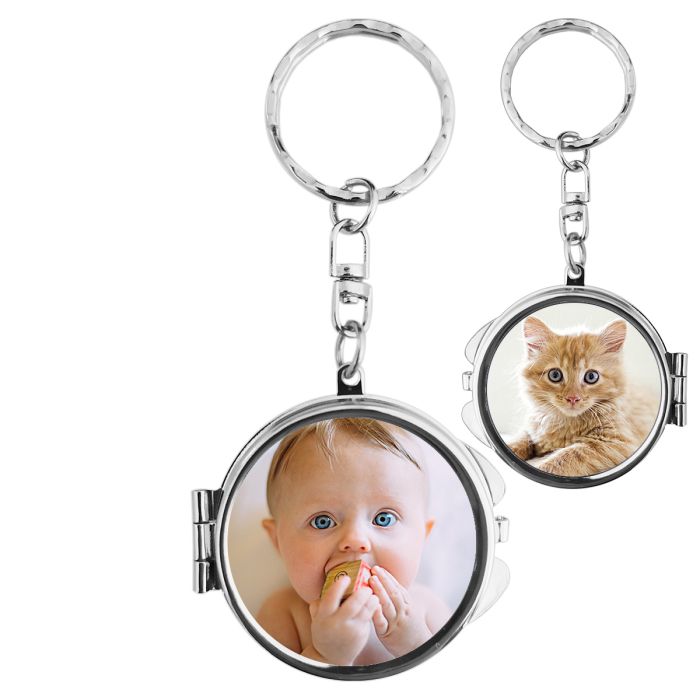 Porte-clés rond en bambou personnalisable - ROUNDBOO