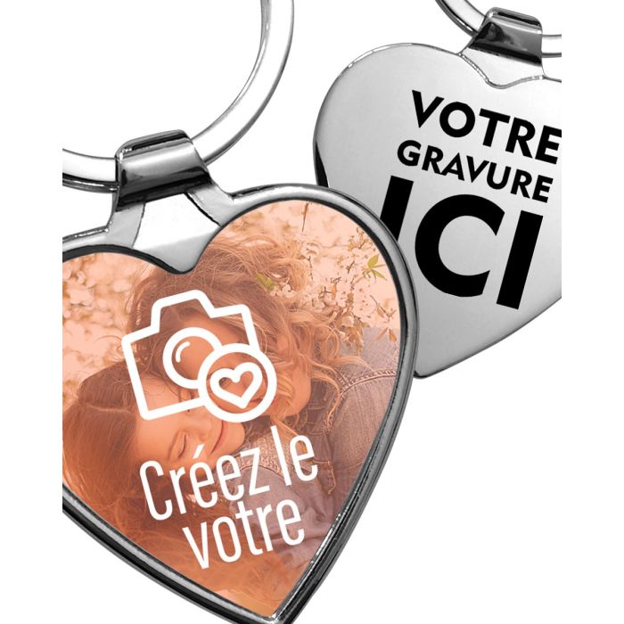 Porte-clés décapsuleur plat gravure personnalisée acier inoxydable BIJOUX A OFFRIR | MATY