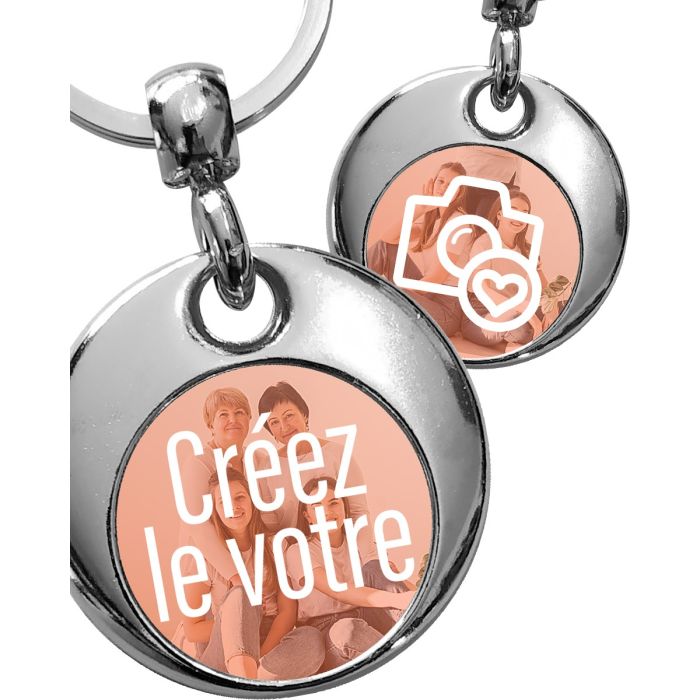 Porte-clés Ours Tout Doux En Tissu Imprimé Double Face - Multicolore - Neuf Sous Emballage D'origine