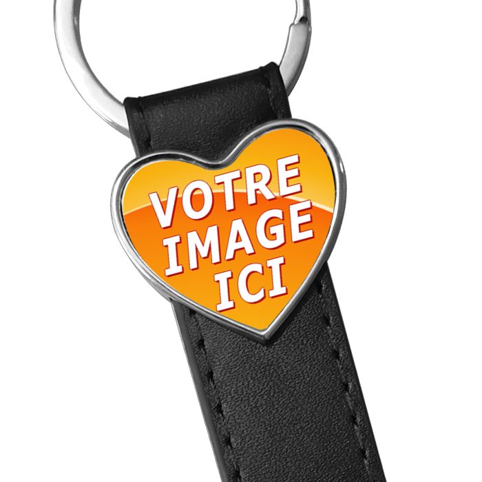Porte-clé en cuir personnalisé avec votre logo