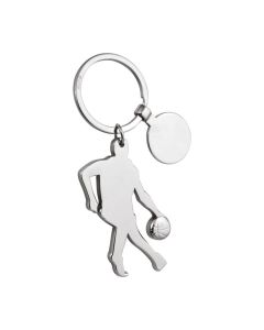 Porte-clé basketteur avec jeton de caddie