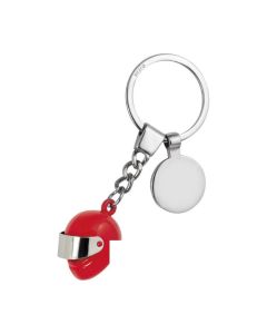 Porte-clé casque de moto avec jeton de caddie