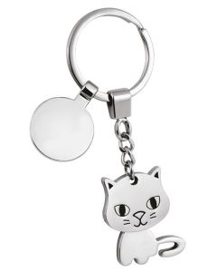 Porte-clé chaton jeton de caddie