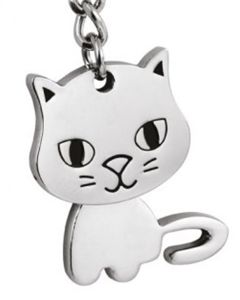 Porte-clé chaton jeton de caddie