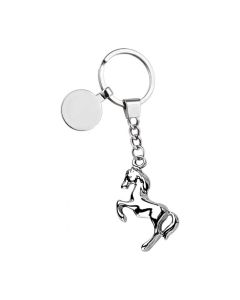 Porte-clé cheval cabré en métal