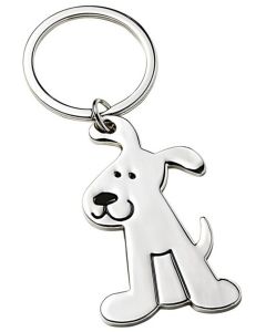 Porte-clé chien en métal