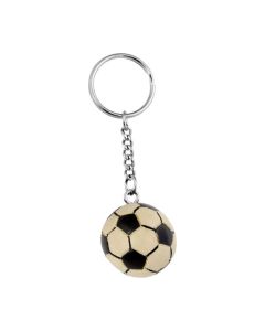 Porte-clé mini ballon de foot en bois