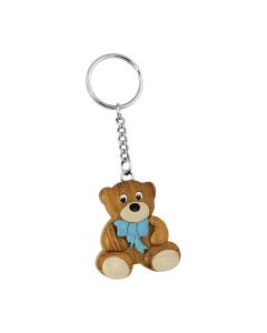 Porte-clé petit ours en bois