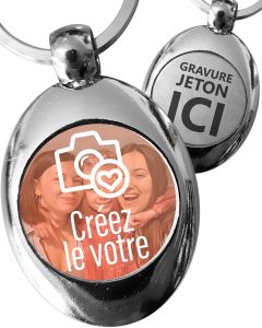 Porte-clé Metal Personnalisé avec Jeton