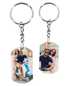 Porte-clés personnalisé photo étiquette