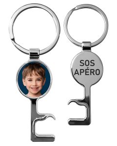 porte clés coeur décapsuleur personnalisé