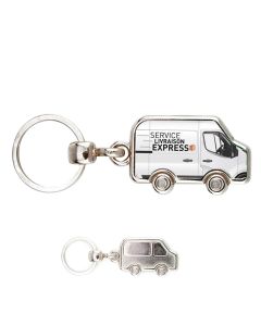 Porte clés photo métal camionnette - off