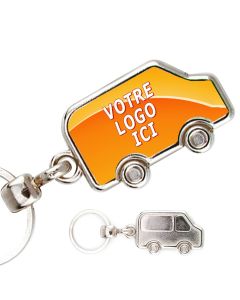 Porte clés photo métal camionnette