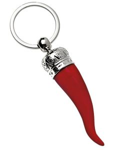 Porte-clé piment porte bonheur rouge