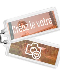 Porte-cles personnalisé cristal panorama