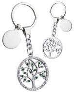 Porte-clé arbre de vie strass