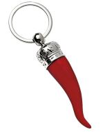 Porte-clé piment porte bonheur rouge