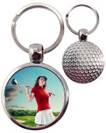Porte-clé balle de golf personnalisé métal