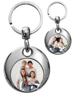 Porte-clés Métal Eclipse double face