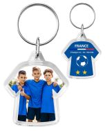Porte-clé photo t-shirt plastique