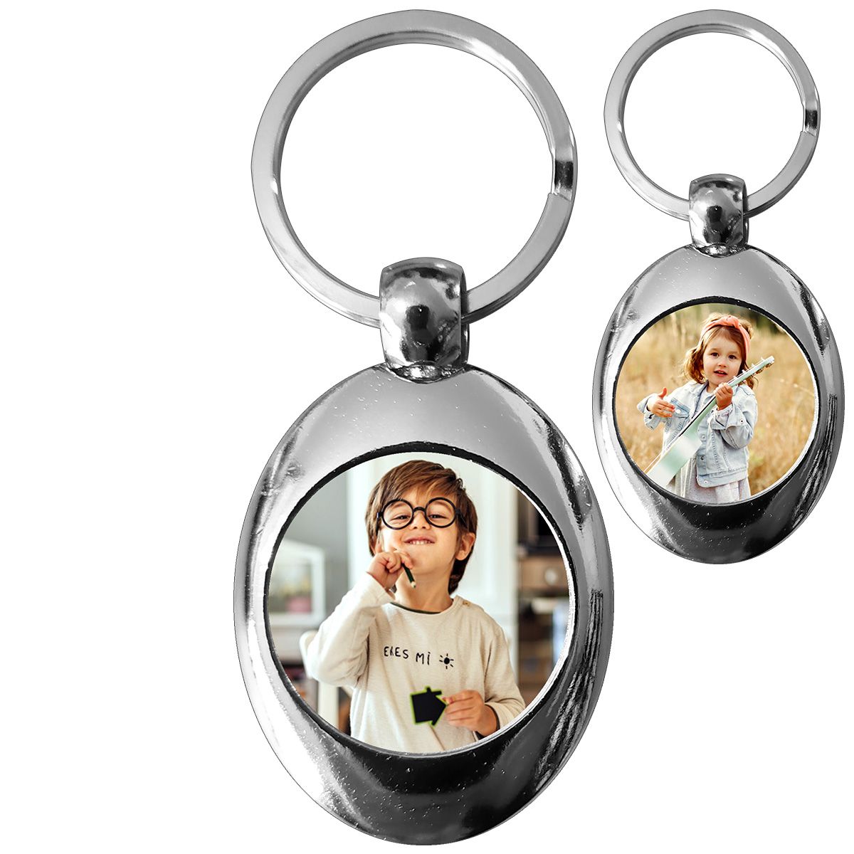 Porte cles clé clefs imprime double face drapeau departement auvergne