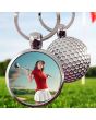 porte clés balle de golf personnalisé joueuse de golf