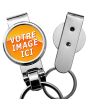 Porte-clés photo métal clips ceinture - on