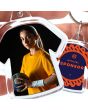 Porte-clé photo t-shirt plastique recto-verso