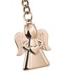 Porte-clé ange gardien rose - zoom