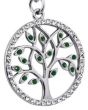 Porte-clé arbre de vie strass - zoom