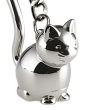 Porte-clé chat 3D en métal - zoom