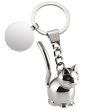 Porte-clé chat 3D en métal