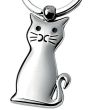 Porte-clé chat design en métal - zoom