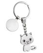 Porte-clé chaton jeton de caddie
