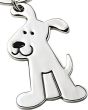 Porte-clé chien en métal - zoom