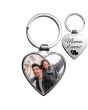 Porte-clés coeur personnalisé photo et gravure - saint valentin