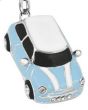 Porte-clé mini cooper bleu clair - zoom