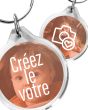 Porte-clé Personnalisé Cristal Rond 33 mm - on