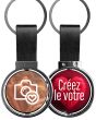 porte-cle-photo-rotatif-rond - votre photo
