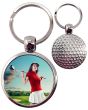 Porte-clé balle de golf personnalisé métal