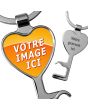 porte clés décapsuleur photo coeur - on
