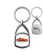 porte-clés en métal photo carré arrondi - off