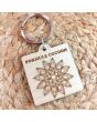 porte-clés bois gravé home personnalisé