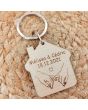 porte-clés gravé bois maison personnalisation date importante