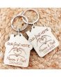 porte-clés gravé bois maison personnalisation first home