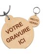 porte-cles-grave-bois-rond-40mm - on