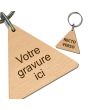 porte-cles-grave-bois-triangle - oN
