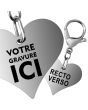 Porte-clés gravé coeur croque love - on