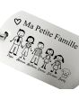 Porte-clés gravé ma famille - on